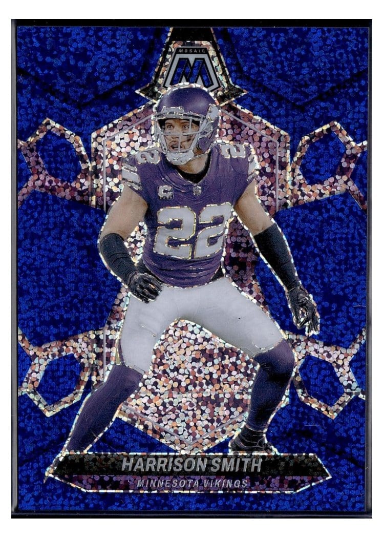 2024 Panini Mosaic Base Set Harrison Smith Blue Sparkle #147 card