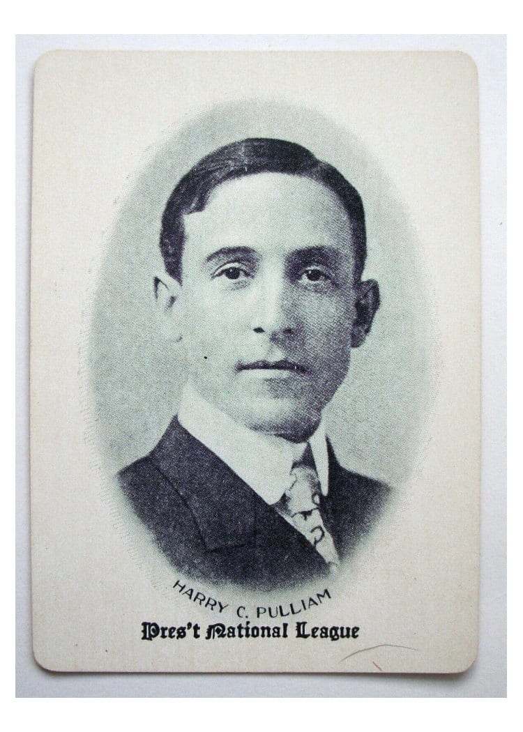 1906 Fan Craze NL Harry C. Pulliam card