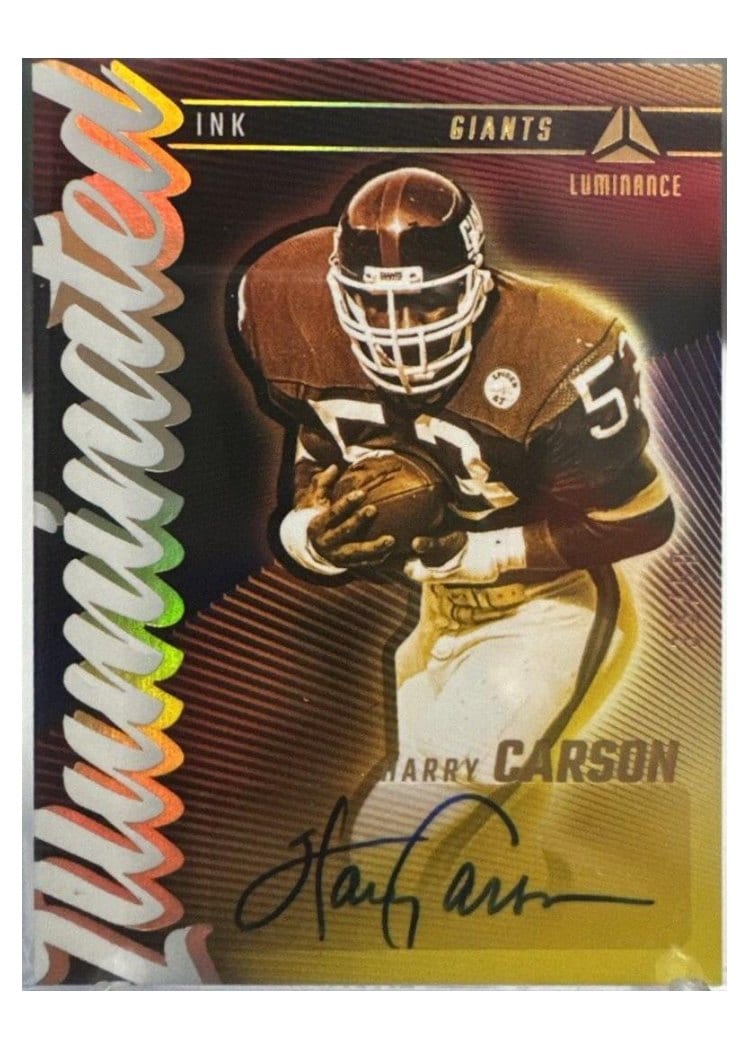 2024 Panini Luminance Illuminated Ink Harry Carson #II-HCN card