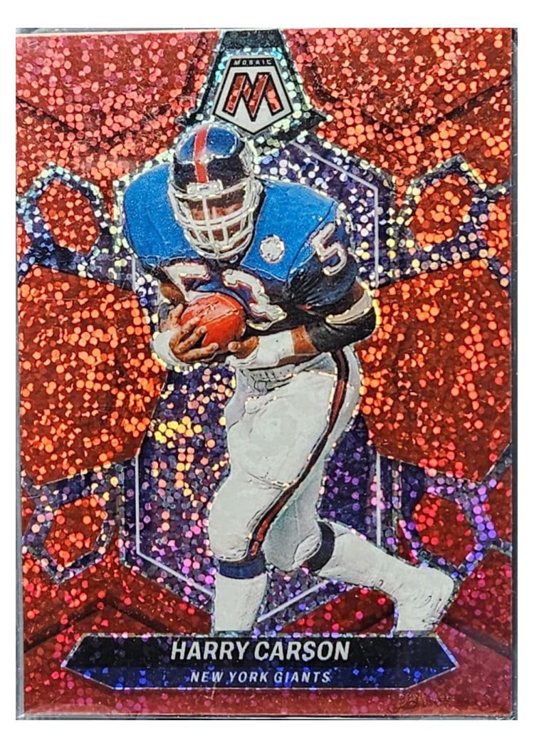 2024 Panini Mosaic Base Set Harry Carson Red Sparkle #234 card