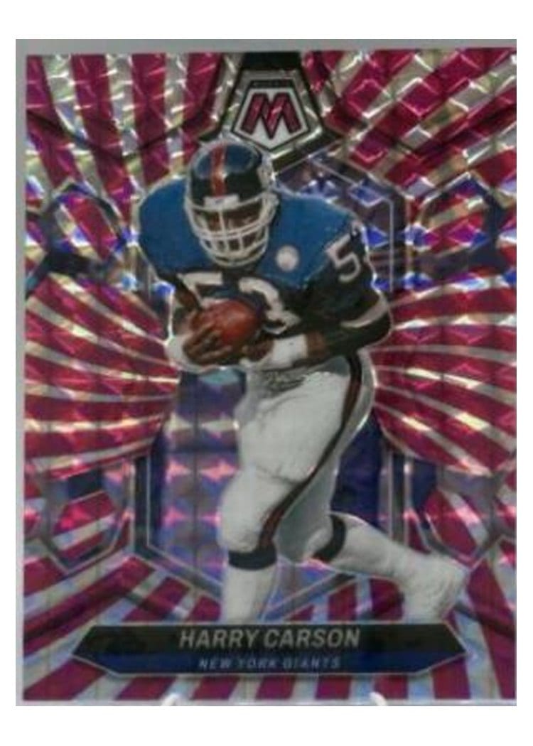 2024 Panini Mosaic Base Set Harry Carson Pink Swirl #234 card