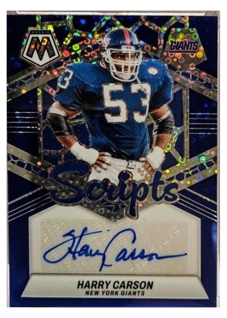2024 Panini Mosaic Scripts Harry Carson #SC-HCN card