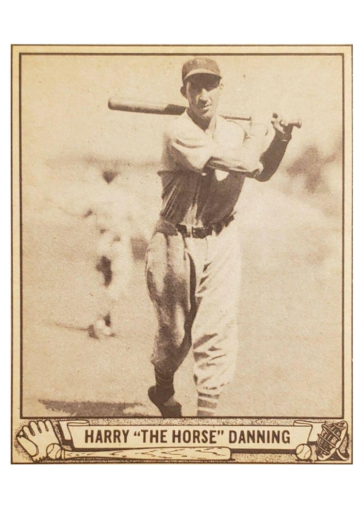 1940 Play Ball Harry Danning #93 card