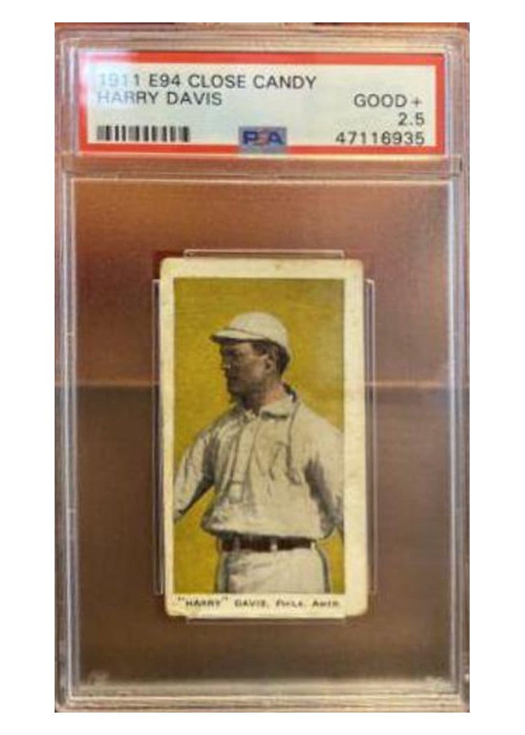 1911 E94 Close Candy Harry Davis card