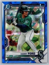 2021 Bowman Draft Sapphire Harry Ford #BDC-1