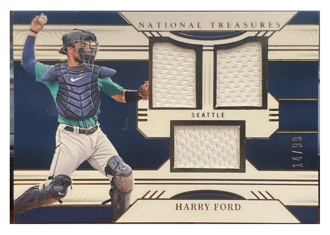 2024 Panini National Treasures Game Gear Swatches Trio Harry Ford #10 card