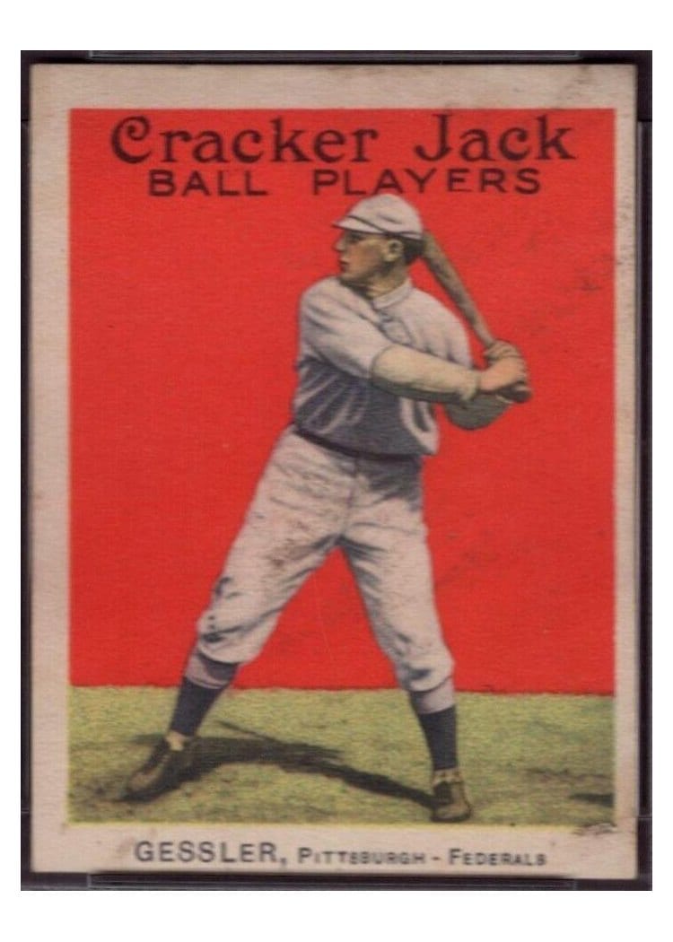 1914 Cracker Jack Harry Gessler #59 card