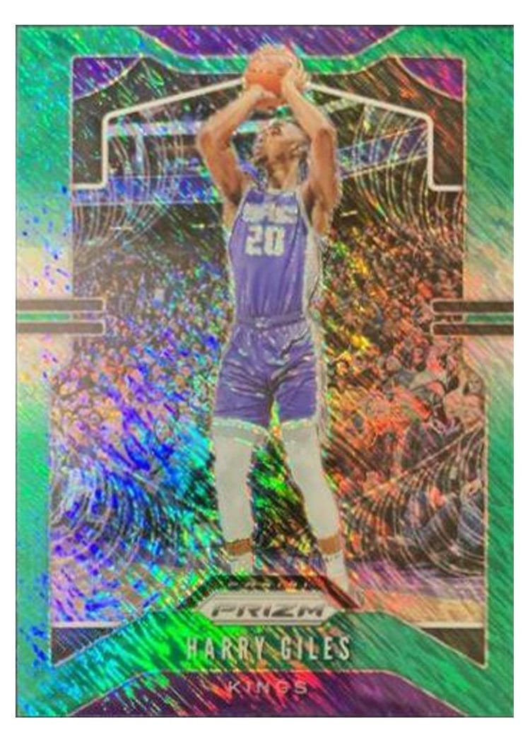 2019-20 Panini Prizm Base Set Harry Giles Green Shimmer Prizm #128 card