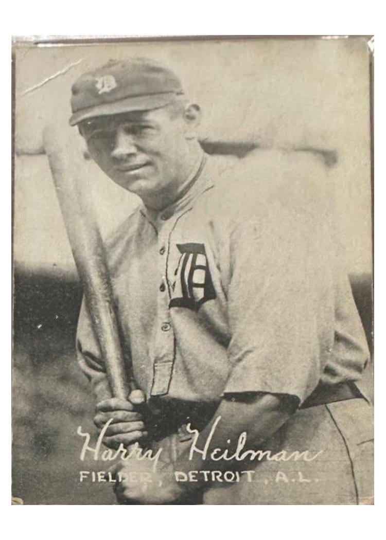 1922 Exhibits Harry Heilman Heilmann card