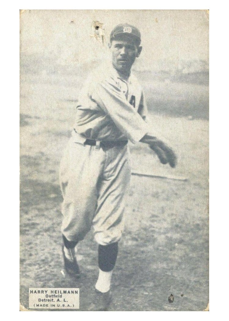 1925 Exhibits Harry Heilmann card