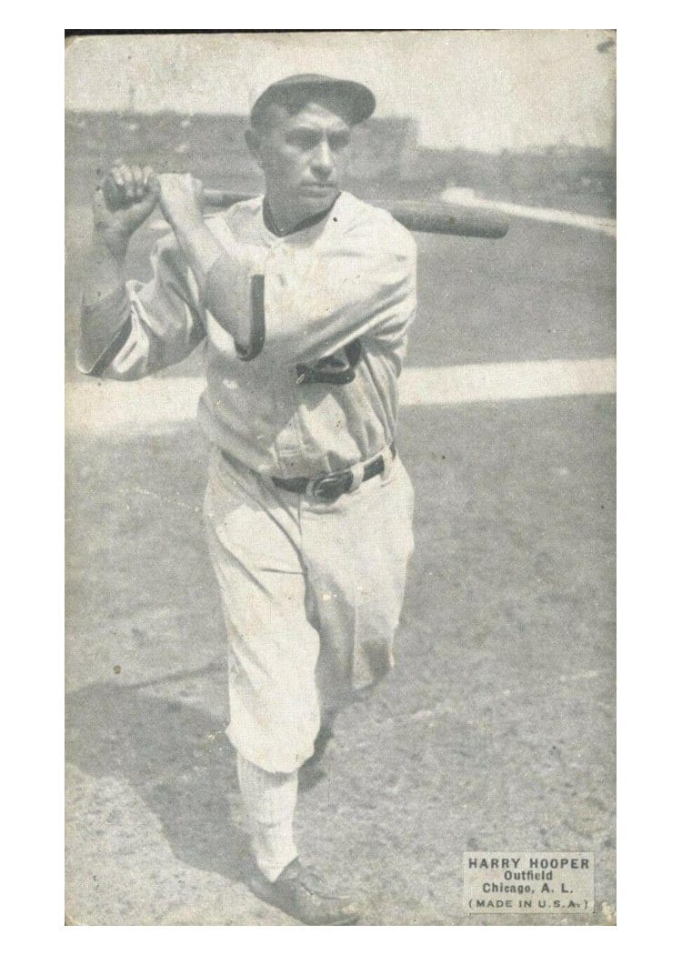 1925 Exhibits Harry Hooper card