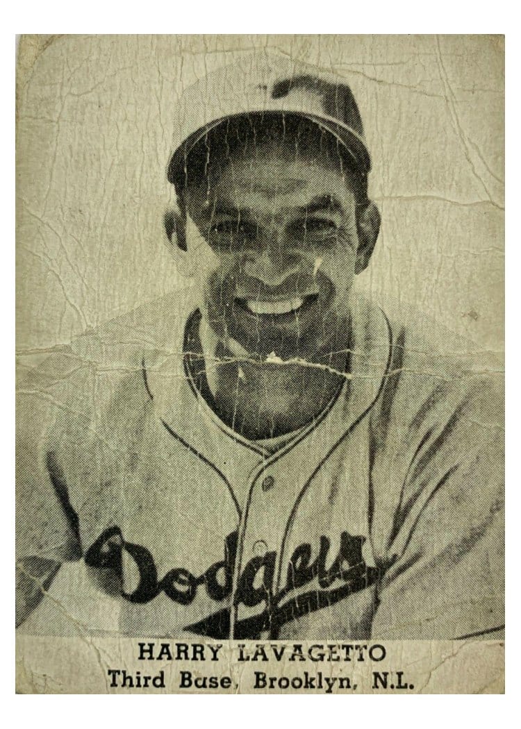 1947 Tip Top Bread Harry Lavagetto card