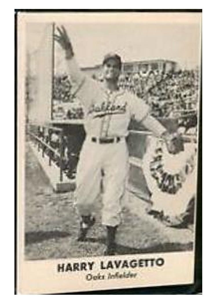 1949 Remar Bread Oakland Oaks Harry Lavagetto card