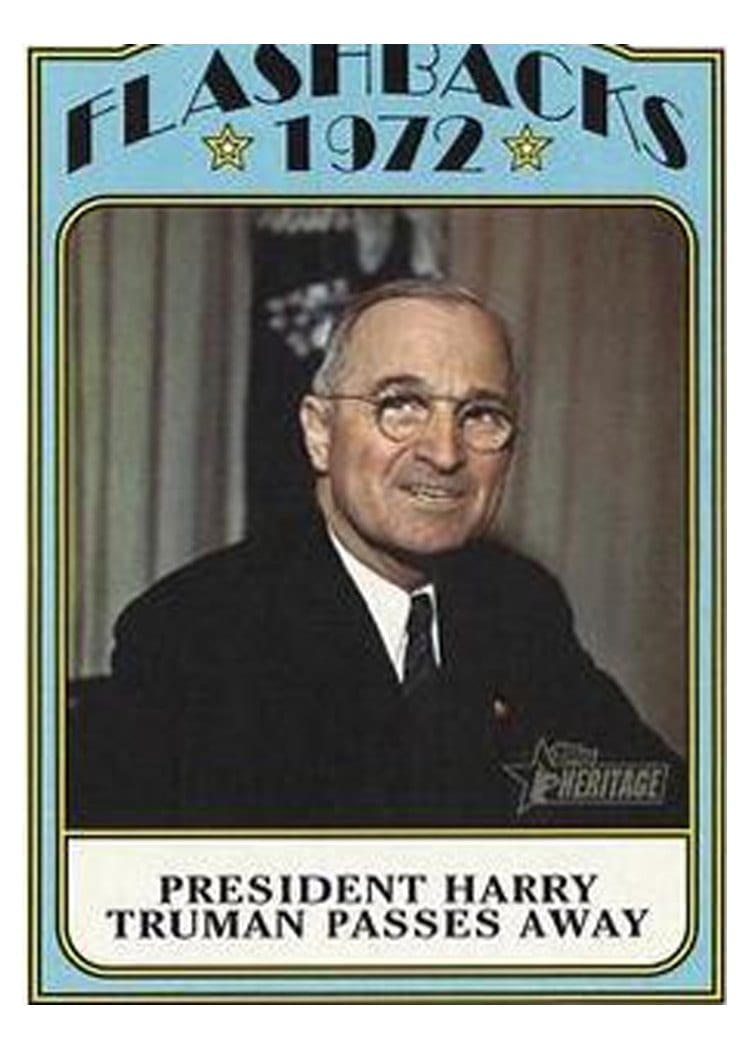 2021 Topps Heritage News Flashbacks Harry Truman #NF-HT card