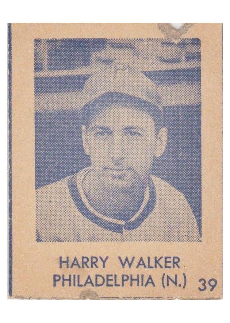 1948 R346 Blue Tint Harry Walker #39 card