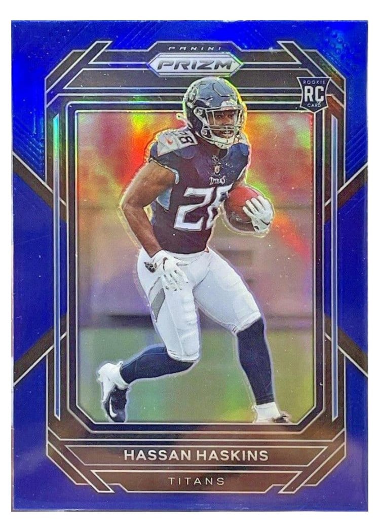 2022 Panini Prizm Base Set Hassan Haskins Blue #326 card