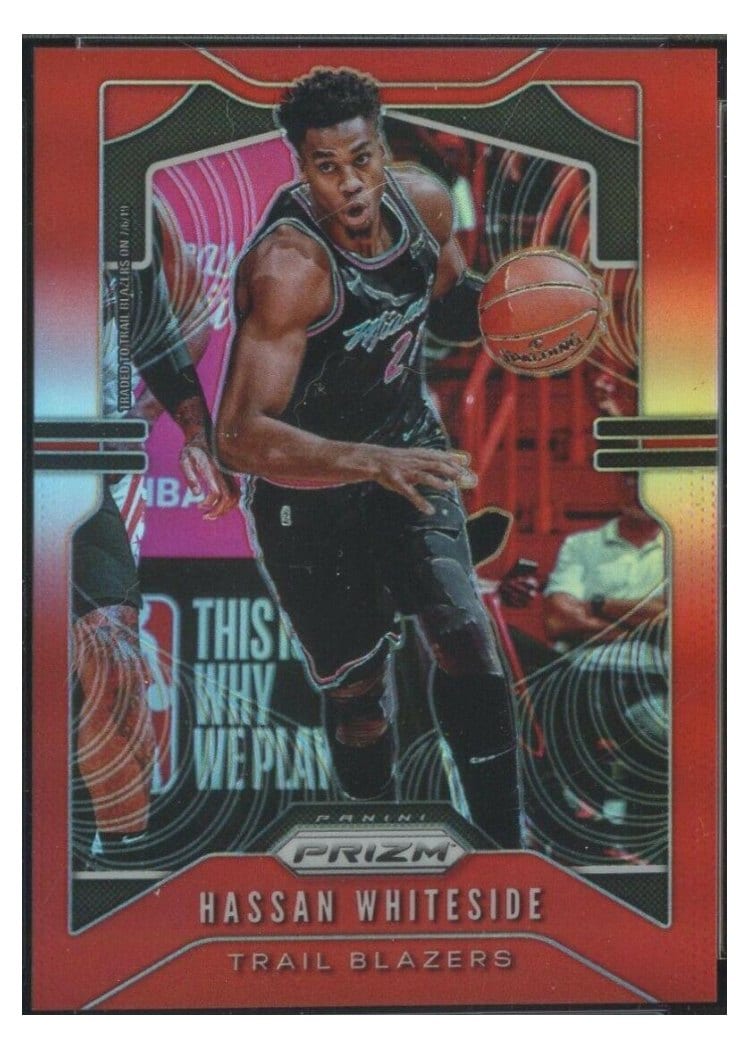 2019-20 Panini Prizm Base Set Hassan Whiteside #151 card