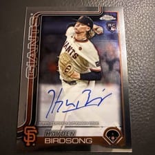 2025 Topps Chrome Rookie Autographs Hayden Birdsong #RA-HB card