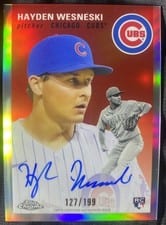 2023 Topps Chrome Platinum Anniversary Autographs Hayden Wesneski #CPA-HW card