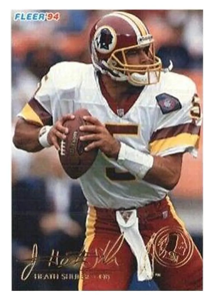 1994 Fleer Rookie Exchange Heath Shuler #9 card