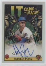 2022 Bowman Chrome It Came to the League Autographs Hedbert Perez #CFL-HP card