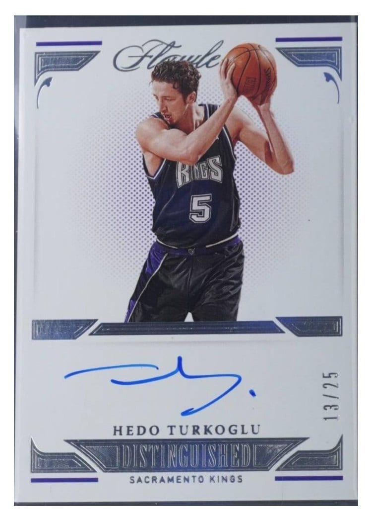 2020-21 Panini Flawless Distinguished Autos Hedo Turkoglu #DIS-HED card