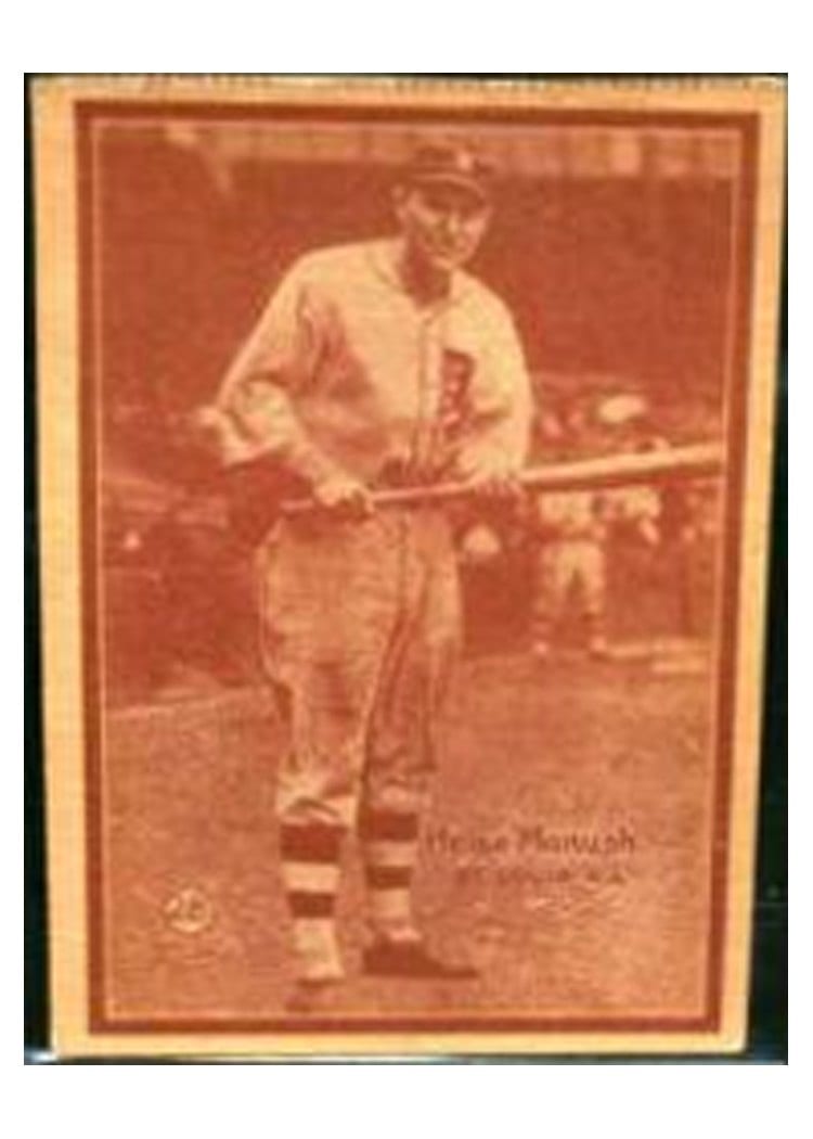 1931 W517 Heine Manush Heinie Hand Cut #28 card