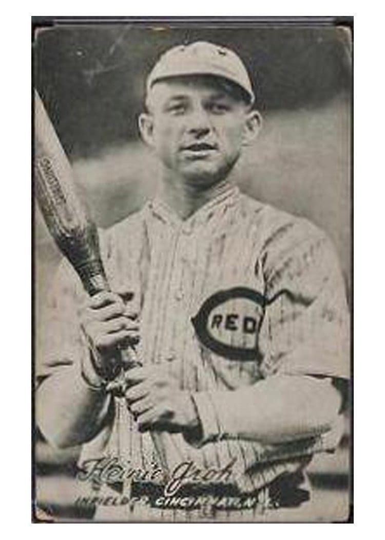 1921 Exhibits Heinie Groh card