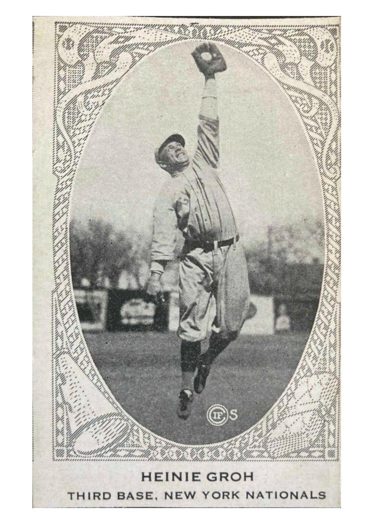 1922 E120 American Caramel Heinie Groh card