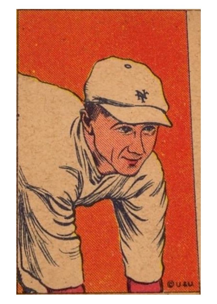 1923 W515 2 'Heinie' Groh Hand Cut #52 card