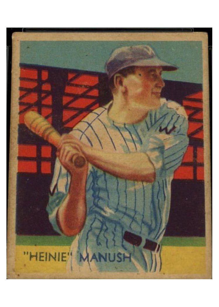 1936 Diamond Stars Heinie Manush #30 card