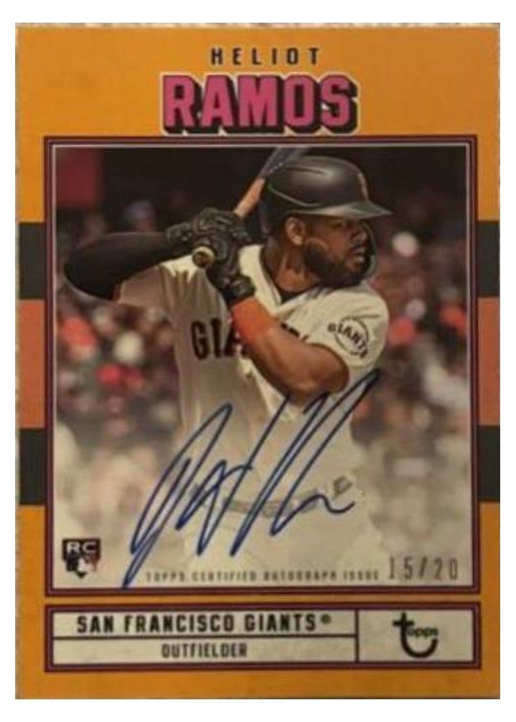 2022 Topps Brooklyn Collection Autographs Heliot Ramos #AC-HR card