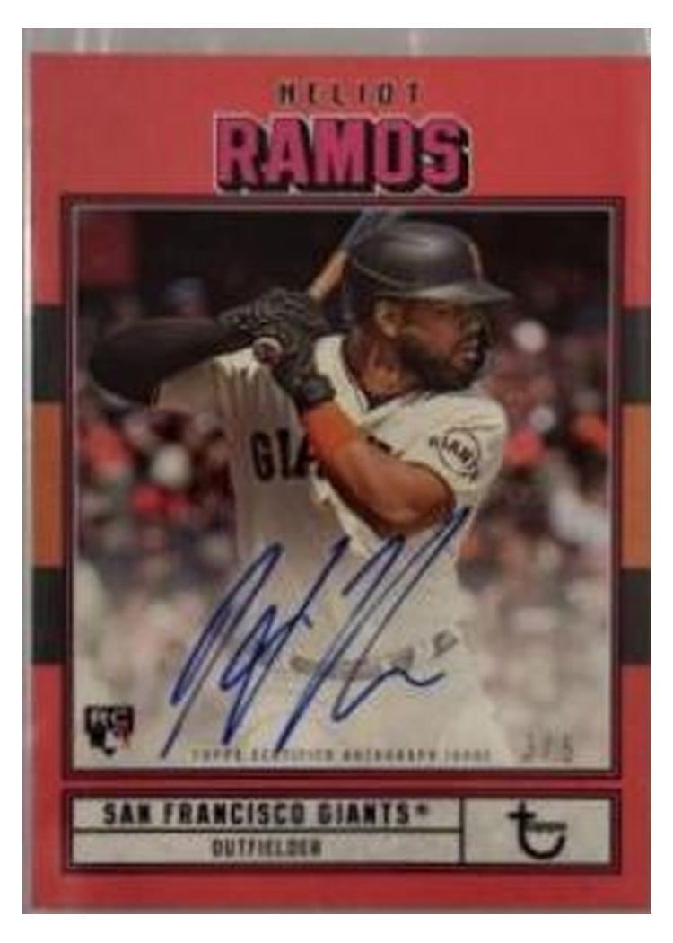 2022 Topps Brooklyn Collection Autographs Heliot Ramos #AC-HR card