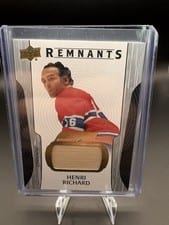 2024-25 Upper Deck Engrained Icons Remnants Henri Richard #R-HR card