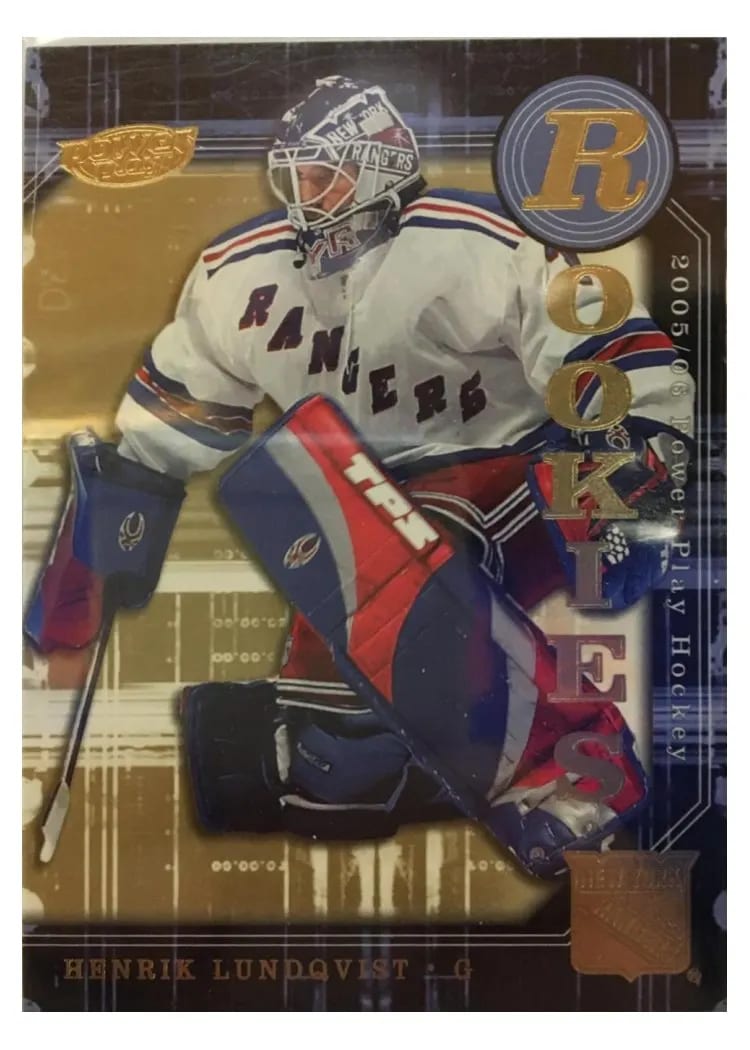 2005 Upper Deck Power Play Henrik Lundqvist #148 card