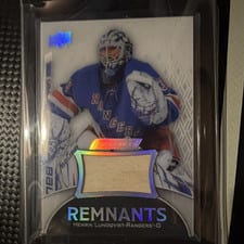 2023-24 Upper Deck Engrained Remnants Henrik Lundqvist #R-HL card