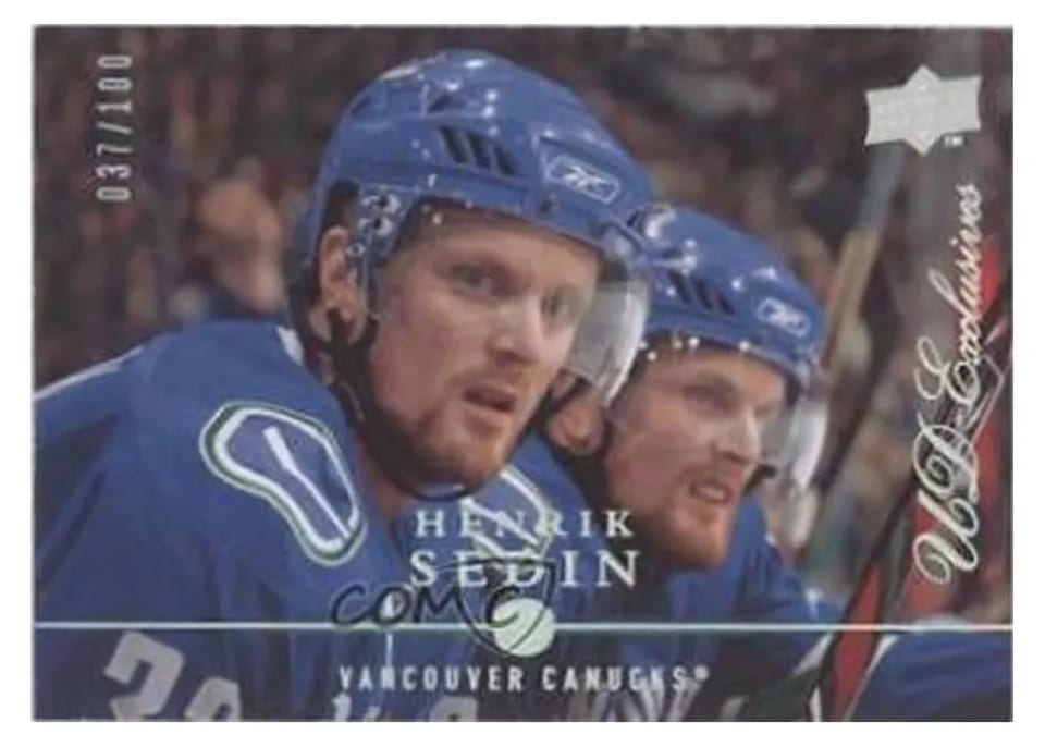 2008 Upper Deck Henrik Sedin #12 card