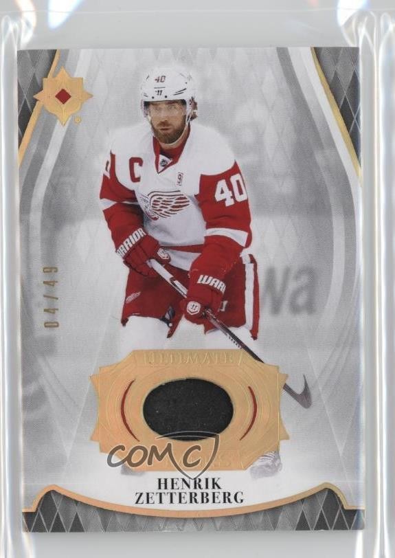 2023-24 Upper Deck Ultimate Collection Ultimate Planks Henrik Zetterberg #PL-HZ card