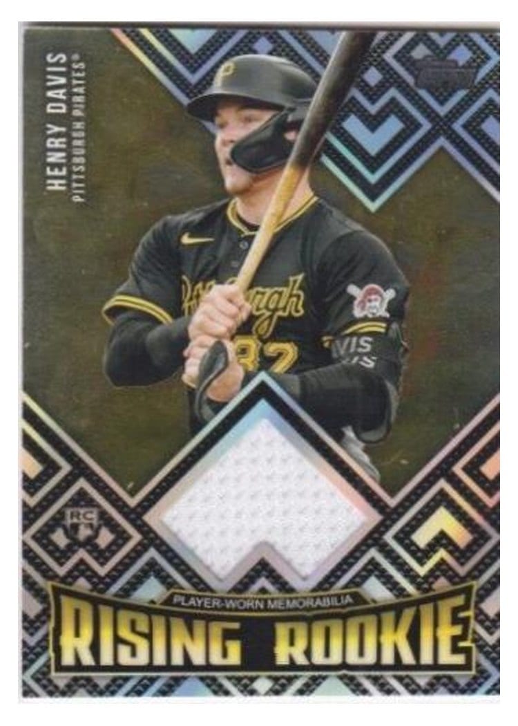 2024 Topps Update Rising Rookies Relics Henry Davis #RRR-HD card