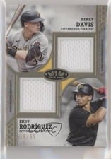 2024 Topps Tier One Dual Player Relics Henry Davis / Endy Rodríguez #DPR-DR card