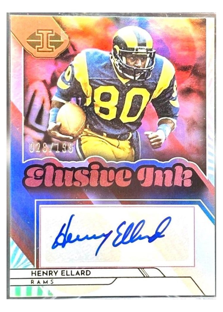 2022 Panini Illusions Elusive Ink Henry Ellard #EI-HE card
