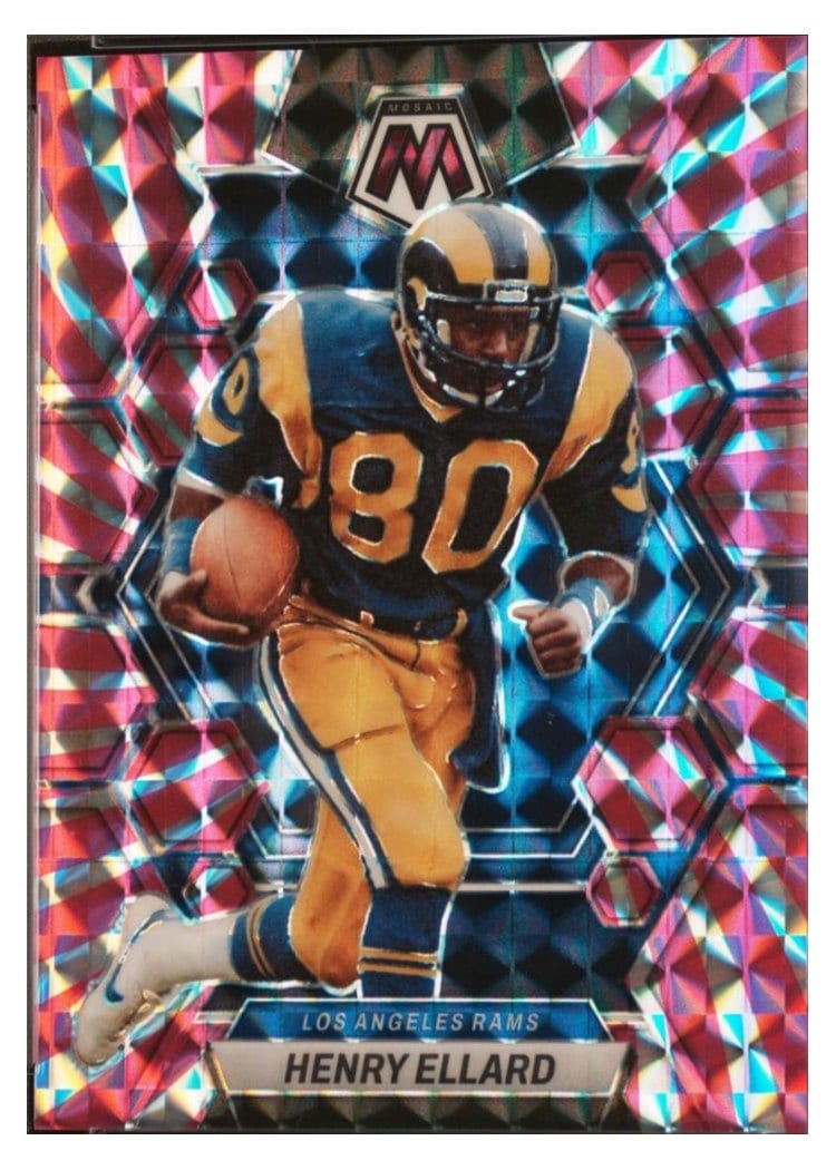 2023 Panini Mosaic Base Set Henry Ellard Pink Swirl #141 card