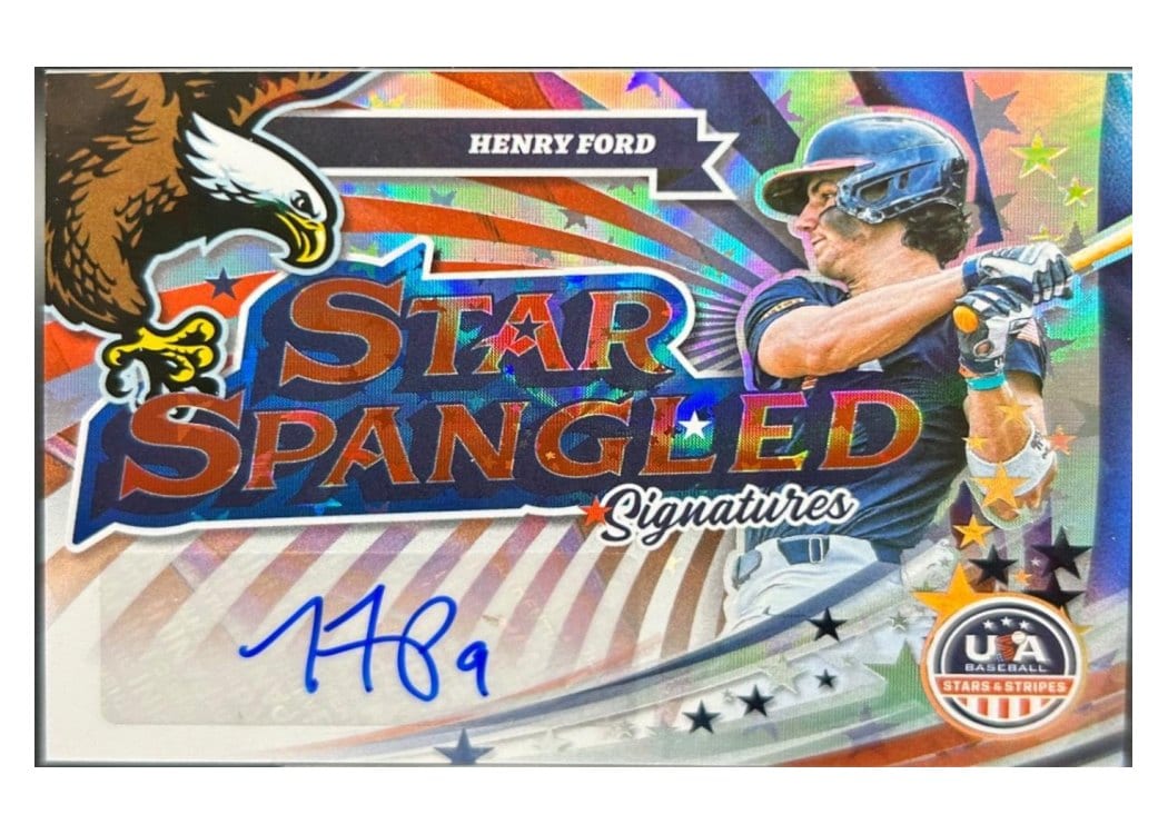 2025 Panini Stars & Stripes Star Spangled Signatures Henry Ford #SS-HF card