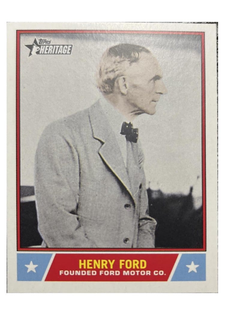 2025 Topps Heritage Notable Americans Henry Ford #NS-21 card