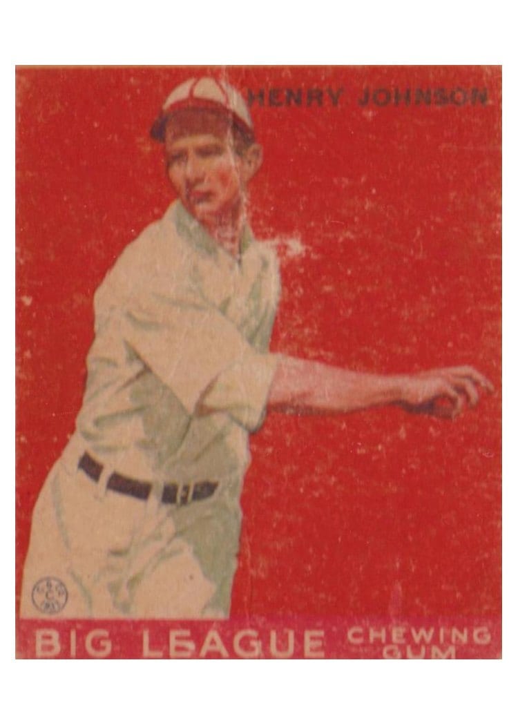 1933 Goudey Henry Johnson #14 card