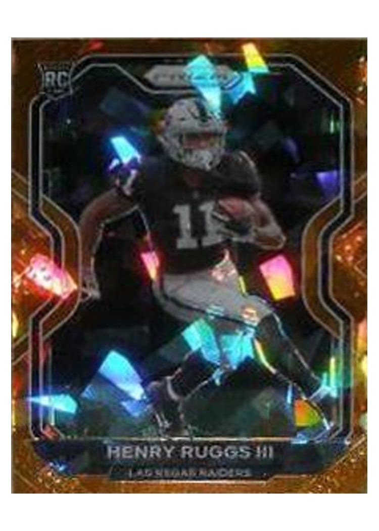 2020 Panini Prizm Henry Ruggs III Orange Ice #372 card