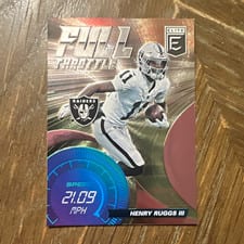 2021 Donruss Elite Full Throttle Henry Ruggs III #FT7 card