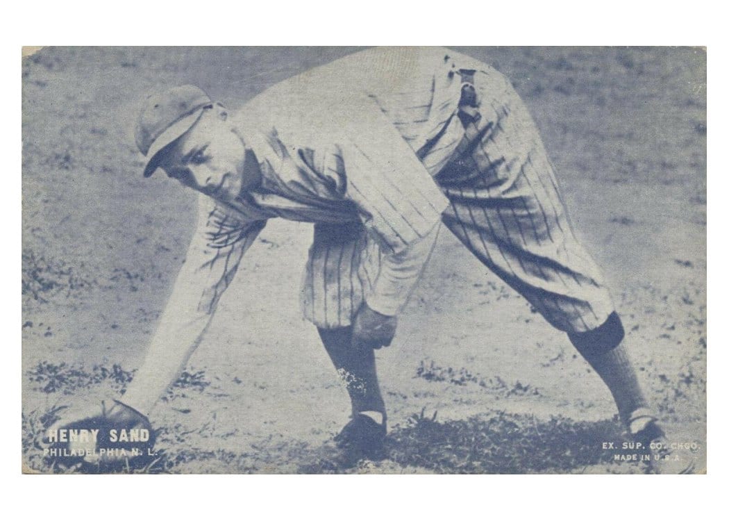 1928 Exhibits Henry Sand card