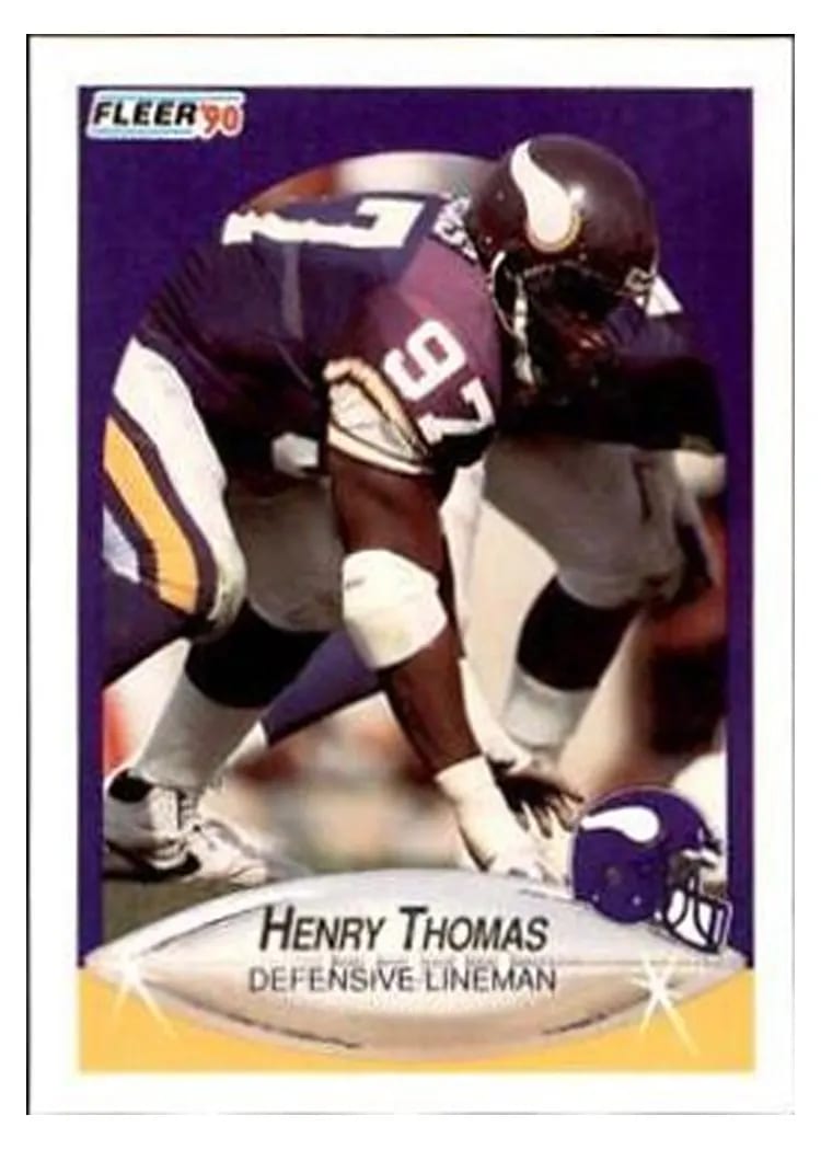 1990 Fleer Update Henry Thomas #U-95 card