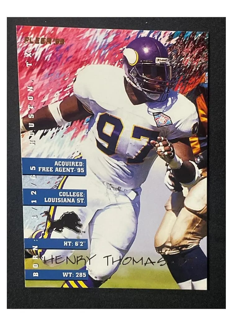 1995 Fleer Henry Thomas #131 card